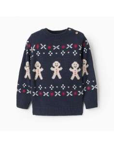JERSEY PUNTO AZUL NAVIDAD BEBE