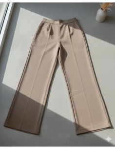 PANTALÓN BEIGE TELA FLUIDA CHICA 2