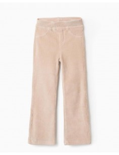 LEGGING ACAMPANADOS PANA BEIGE NIÑA