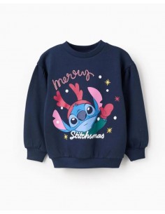 SUDADERA STITCH NAVIDEÑA NIÑA