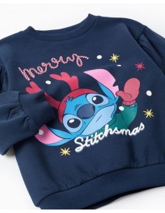 SUDADERA STITCH NAVIDEÑA NIÑA 2