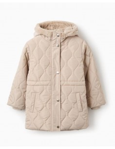 PARKA ACOLCHADA CON CAPUCHA LARGA NIÑA