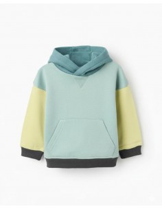 SUDADERA CON CAPUCHA TRICOLOR NIÑO 2