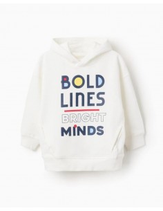 SUDADERA BLANCA CON CAPUCHA NIÑO 2