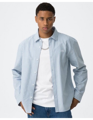 CAMISA AZUL RAYAS OXFORT TEENS