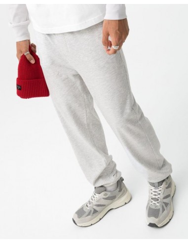 PANTALON DE ALGODÓN PERCHADO GRIS
